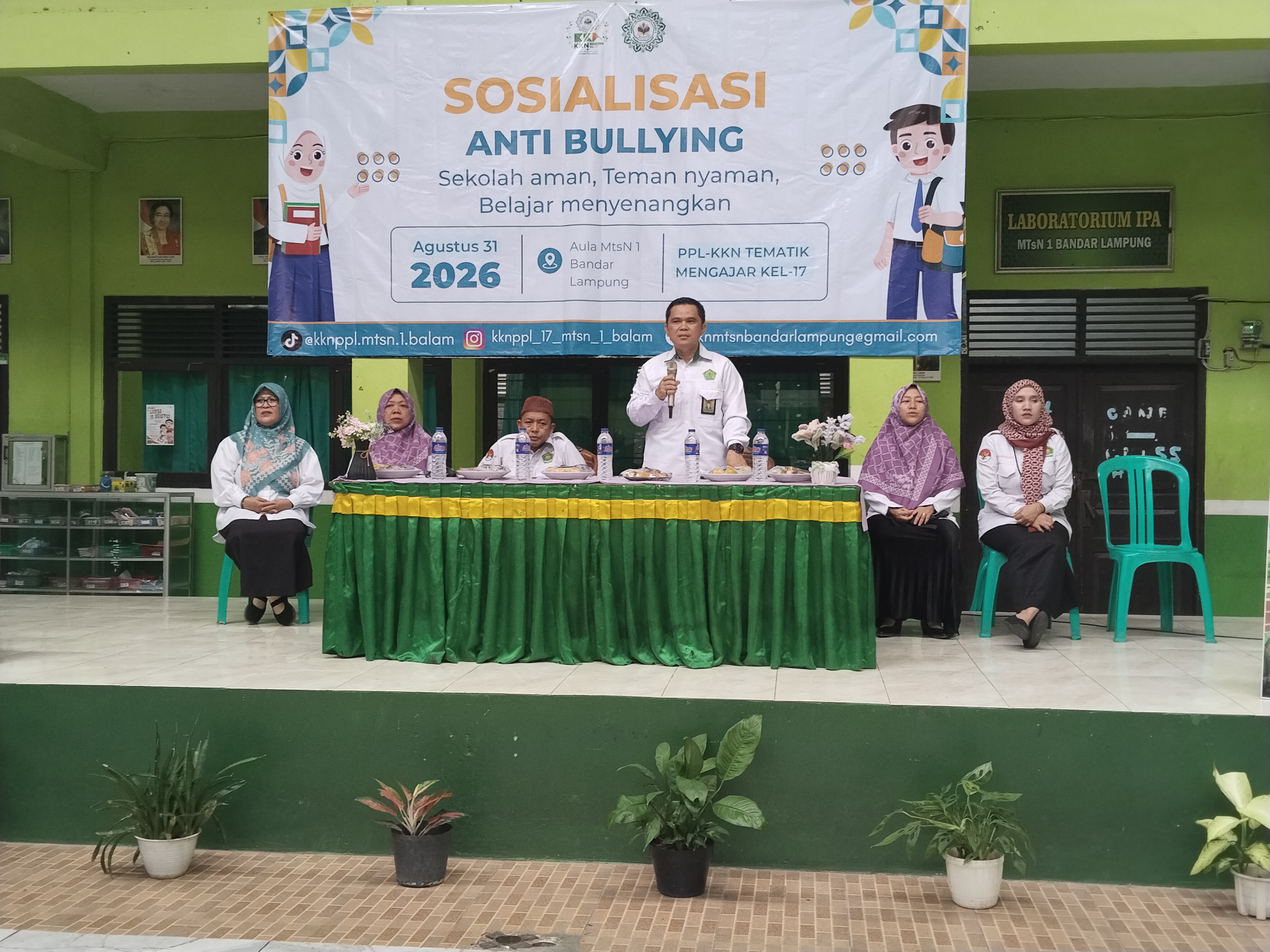 Ciptakan Generasi Berkarakter, Mahasiswa PPL UIN RIL Bekali Siswa Kelas 7 dengan Edukasi Anti Bullying