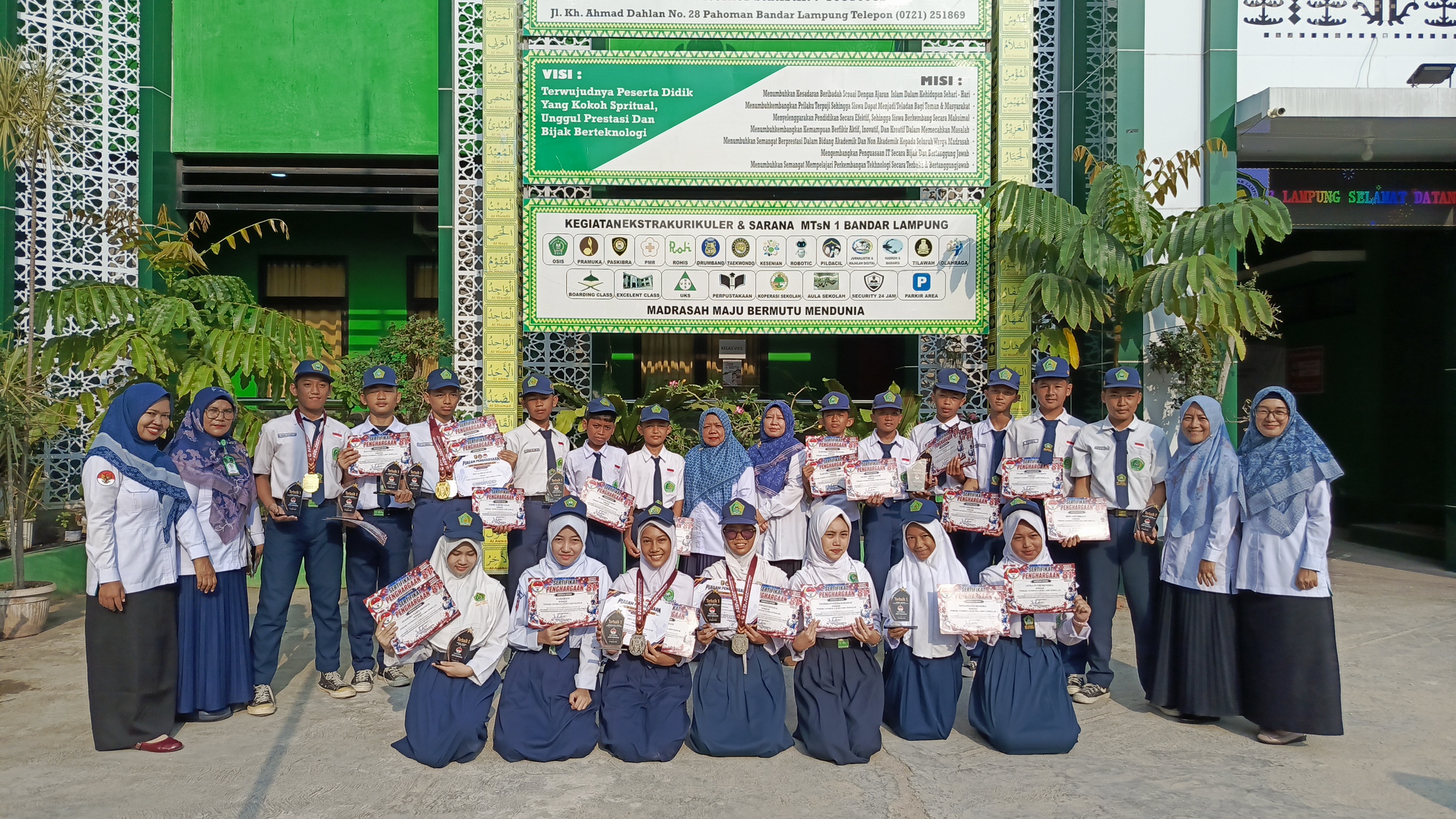 Semangat Berprestasi! Siswa MTsN 1 Bandar Lampung Kembali Ukir Prestasi di Ajang Taekwondo