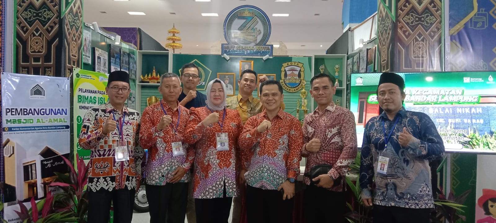 Kepala MTsN 1 Bandar Lampung Kunjungi Stand Kemenag Kota Bandar Lampung di Lampung Expo 2026